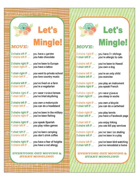 ice breaker game mingle game printable party game diy etsy   ice breakers ice breaker