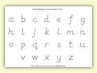 dotted alphabet worksheets handwriting worksheets alphabet