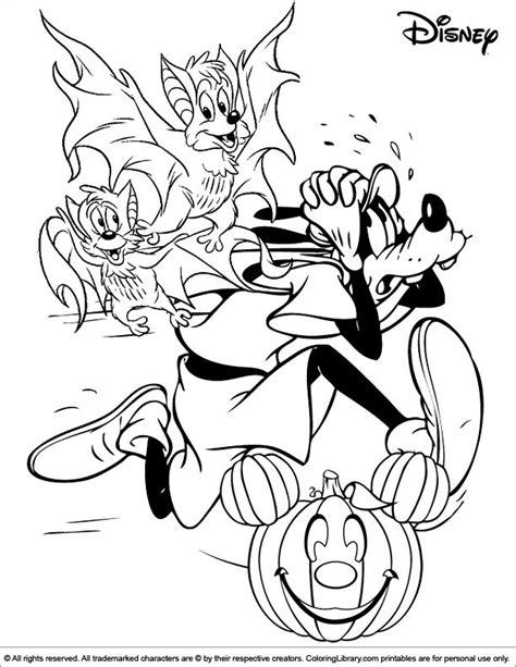 funny halloween coloring page  kids goofy  scared