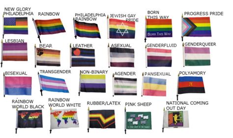 lgbtq pride hand flags lgbt rainbow gay trans queer bi bear progress