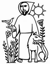 Assisi Franziskus Heiliger 印刷 可能 ぬり絵 Familyholiday Heilige 宗教 Gubbio sketch template