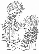 Coloring Pages Holly Sarah Hobby Girls Kay Hobbie Cute Kids Color Old Printable Adult Colouring sketch template
