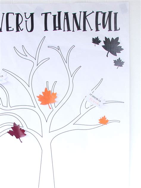 thankfulness tree template
