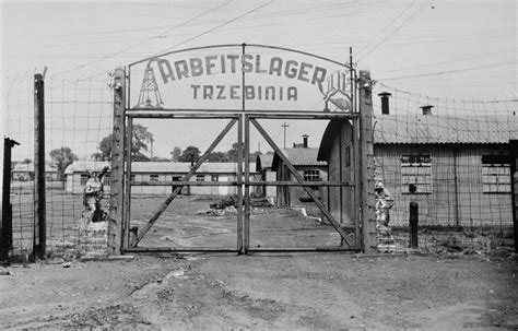 The Entrance Gate To The Trzebinia Sub Camp Of Auschwitz