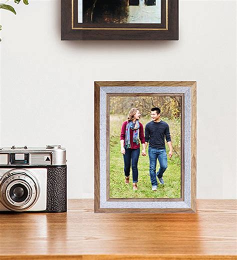 buy brown acrylic mdf   table photo frame     wens