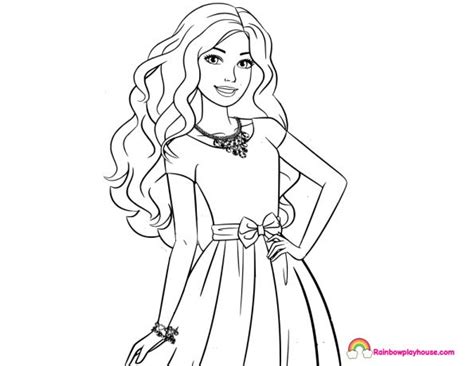 barbie coloring pages archives rainbow playhouse coloring pages