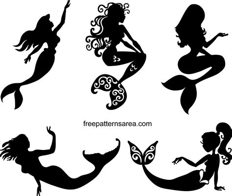 mermaid svg cut files  file include svg png eps dxf