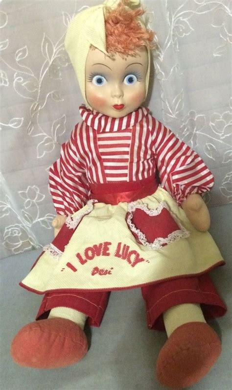 vintage i love lucy desi rag cloth doll lucille ball character 1953