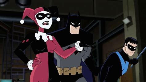 syfy watch bruce timm explains that harley quinn and