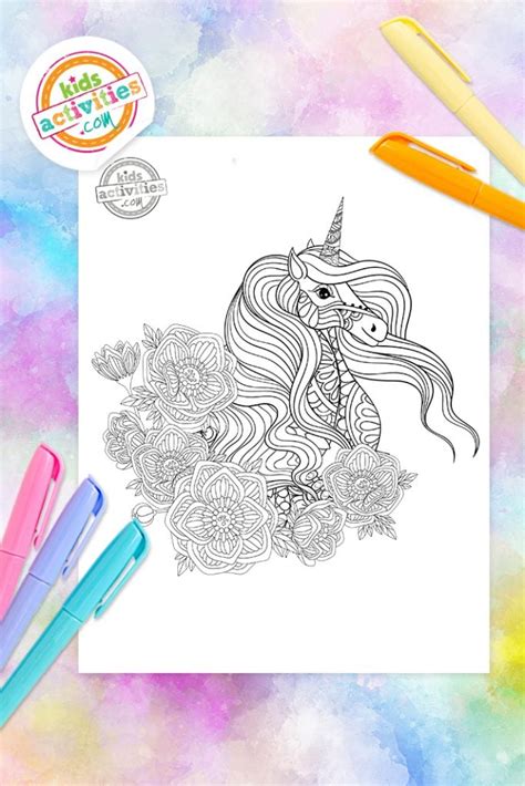 magically relaxing unicorn coloring pages  coloreven  adults