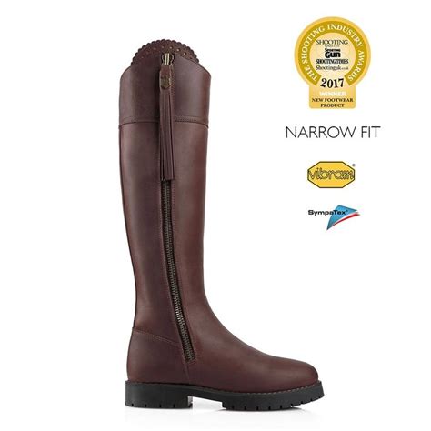explorer waterproof leather boot narrow fit mahogany