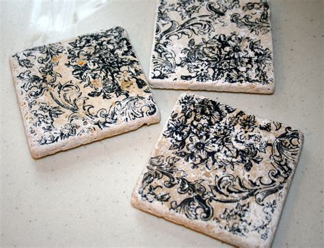 diy ceramic tile coasters  happier homemaker