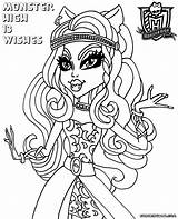 Monster High Wishes Coloring Pages Colorings sketch template