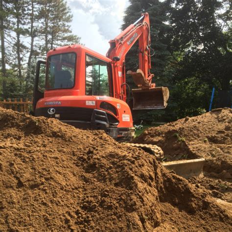 mini excavator foundation works