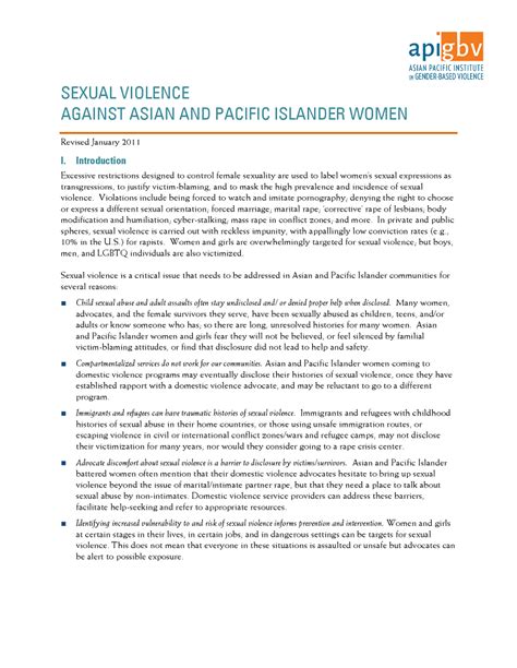 sexual violence against asian and pacific islander women