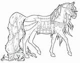 Horse Coloring Pages Christmas Getcolorings Printable Mustang sketch template