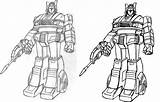 G1 Transformers sketch template