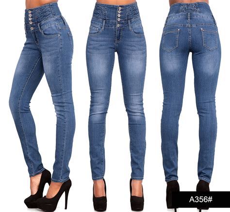 womens ladies sexy high waist skinny jeans blue stretch denim size   ebay