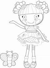 Coloring Lalaloopsy Pages Girls sketch template