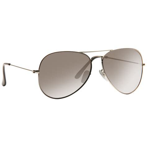 Classic 60mm Silver Mirror Aviator Sunglasses Cosmiceyewear