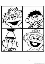Sesame Sesamstraat Ernie Bert Tommy Rosita Kids Sesamstraße Malvorlage Malvorlagen Ausmalen Coloringpagesfun Stimmen sketch template