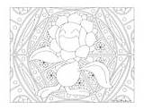 Pokemon Coloring Sunkern Windingpathsart Sunflora sketch template