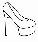 Pages Heel Coloring High Shoes Clipart Library Draw sketch template