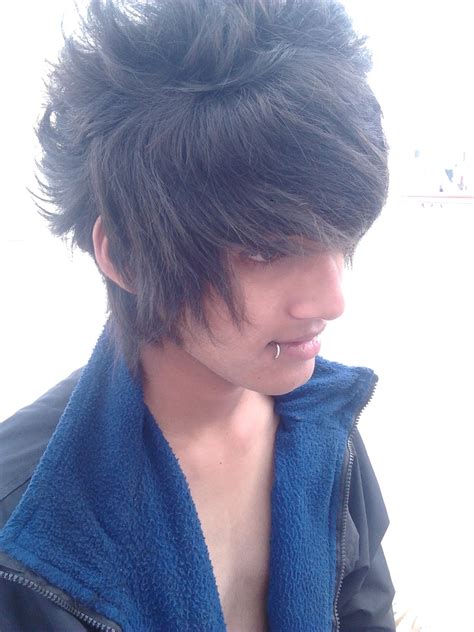 emo boys   style top  trend hairstyle
