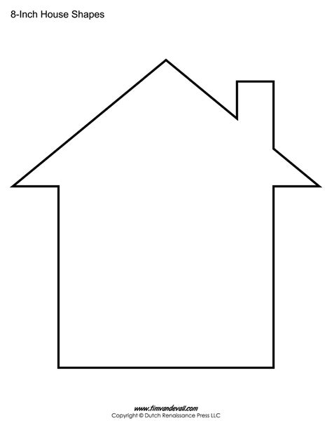 house outline template    clipartmag