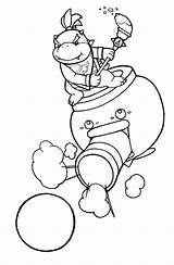 Bowser Clipart Clown Koopalings Bomb Firing Koopa Kart Kite Clipartkey Squelette Kindpng sketch template
