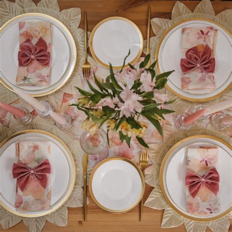 Pink Velvet Napkin Bows Set Of Two Truffle Tablescapes