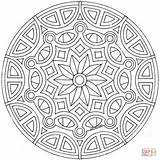 Coloring Celtic Mandala Pages Printable Mandalas Drawing sketch template