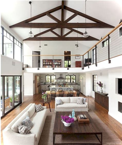 lovelyving architecture  design ideas house plan  loft farm house living room