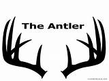 Antlers Deer Vector Reindeer Getdrawings sketch template