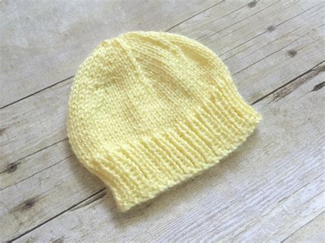 newborn baby hat  knit  knitting pattern swanjay