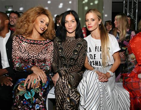 Lion Babe Leigh Lezark And Laura Bailey Attend The Temperley Ss16 For