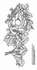 Birdhouse Pyrography Carving Woodworking Ausmalen Colouring Brandmalerei Woodburning Woodcarving Downloadable Muster Birds Vogel Dover Colorare Desene Malvorlagen Ausmalbilder Carvings Intermediate sketch template