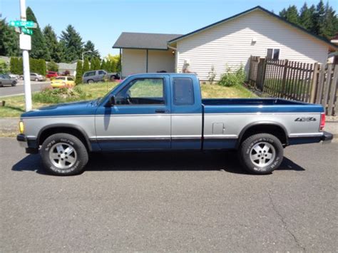 1992 Chevrolet S10 Pick Up Truck 4wd Low Miles 1993 1991