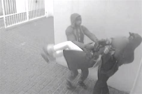 shocking moment woman grabbed by throat lifted from ground in ambush by robbers london evening