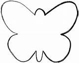 Butterfly Printable Cutouts Cut Pattern Clipart sketch template