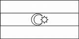 Azerbaijan Azerbaycan Flags Bayrak sketch template