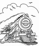 Train Steam Coloring Pages Engine Drawing Colouring Trains Locomotive Speed Run Outline Pacific Line Union Netart Scotsman Da Flying V8 sketch template