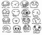 Drawing Emotion Expressions Facial Expression Drawings Face Faces Cartoon Chart Draw Tumblr Reference Human Comic Emotions Coloring Getdrawings Talking Tips sketch template