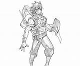 Strider Capcom Marvel Vs Characters Coloring Pages sketch template