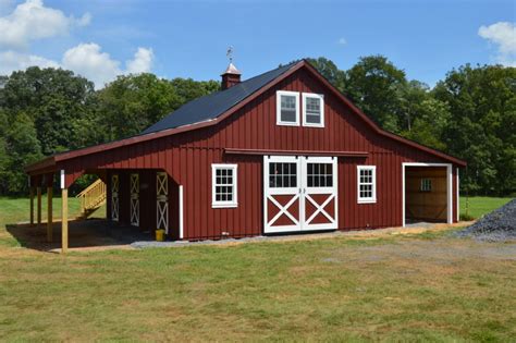 prefab barns  pa shop top rated prebuilt amish modular horse barns