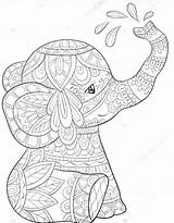 Elefante Colorear Elefantes Elephant Tareitas sketch template
