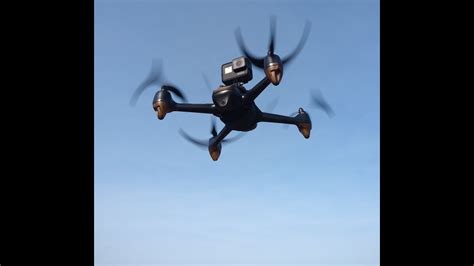 gopro hero  black mounted   hubsan hs drone test flight hero