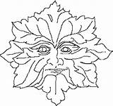 Man Green Wood Pages Colouring Coloring Drawings Burning Patterns Carving Sketch Template Greenman Pattern Digi Stamps Printable Tracing Kids Kleurplaten sketch template