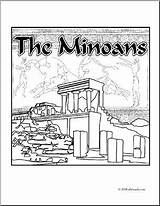 Ancient History Minoan Book sketch template