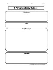 paragraph essay graphic organizer freeology